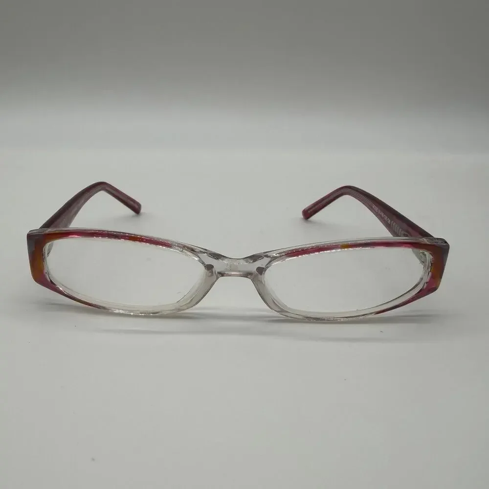 Modern Twilight Rose Eyeglasses Plastic Full Frames Only Pink Clear 51-18-135
